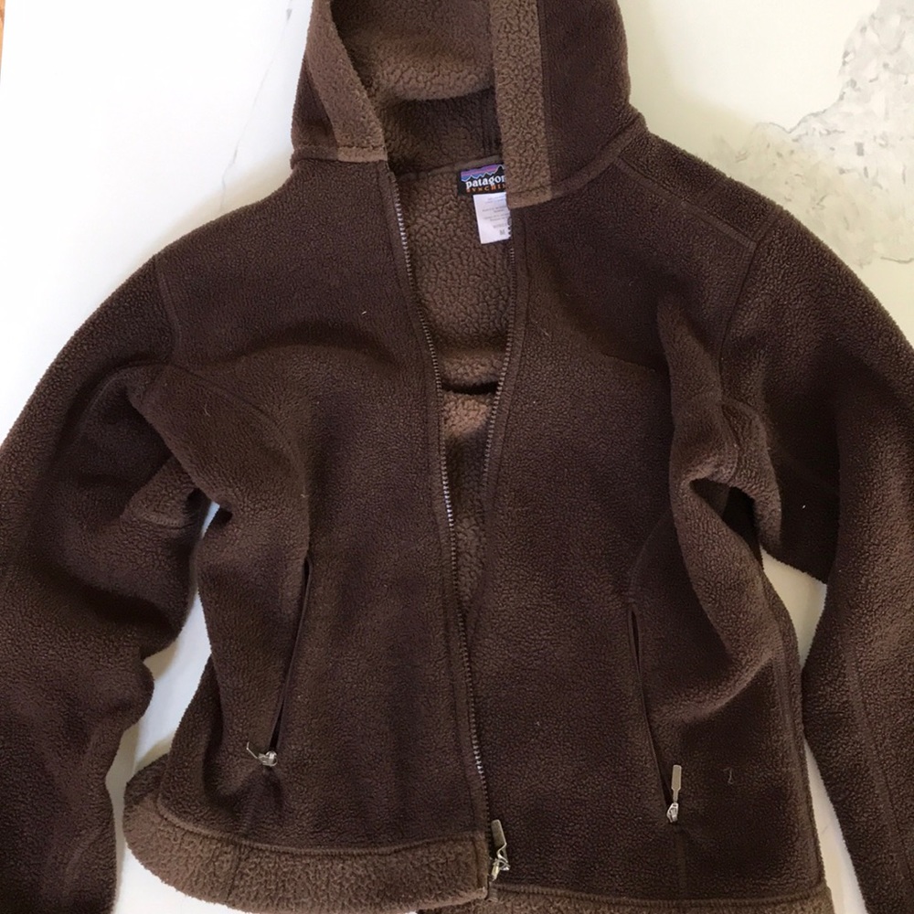 Patagonia polyester fuzzy jacket